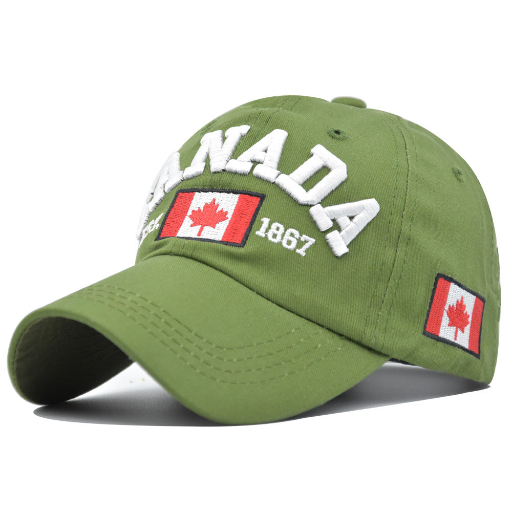 Wholesale Maple Leaf Embroidery Cotton Hat