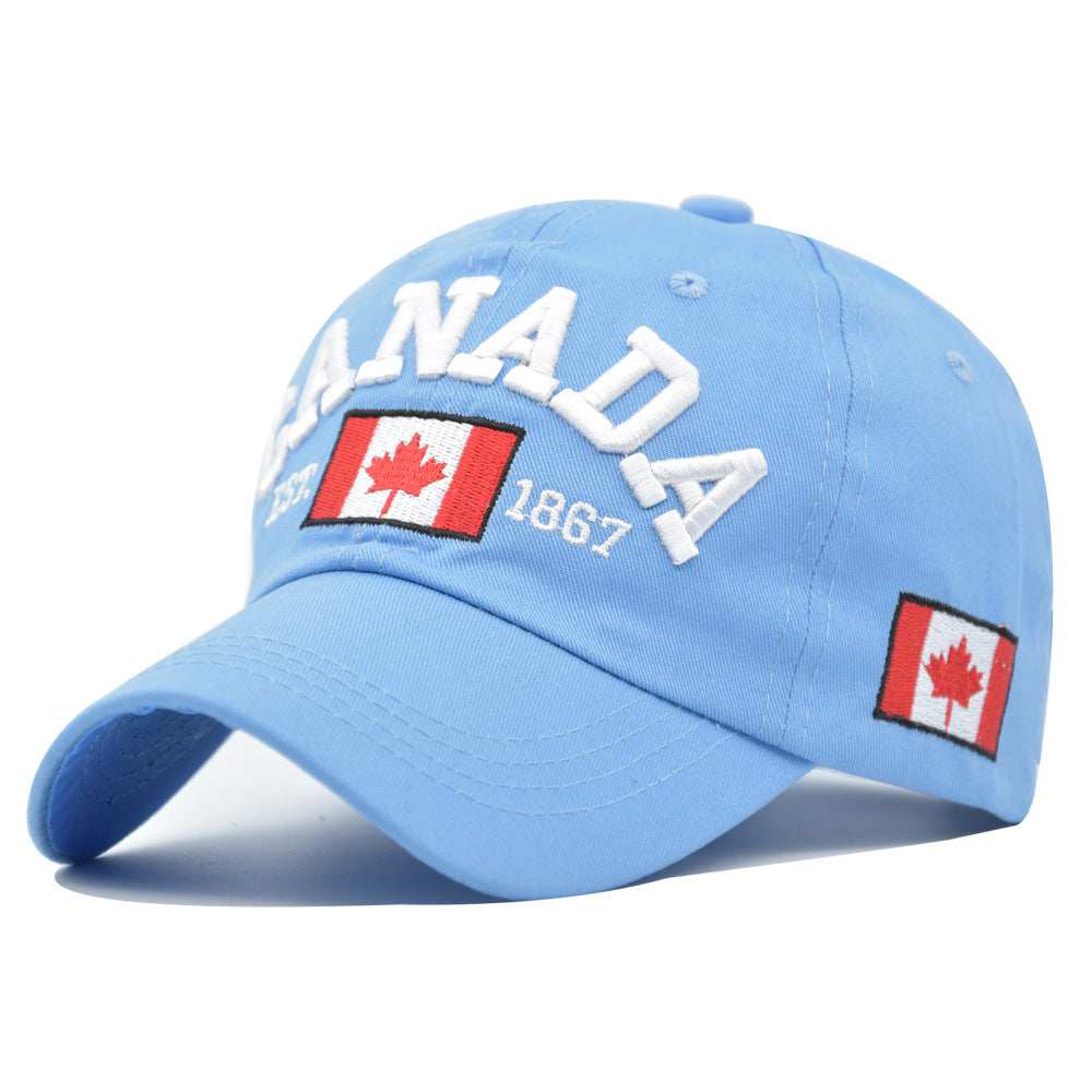 Wholesale Maple Leaf Embroidery Cotton Hat