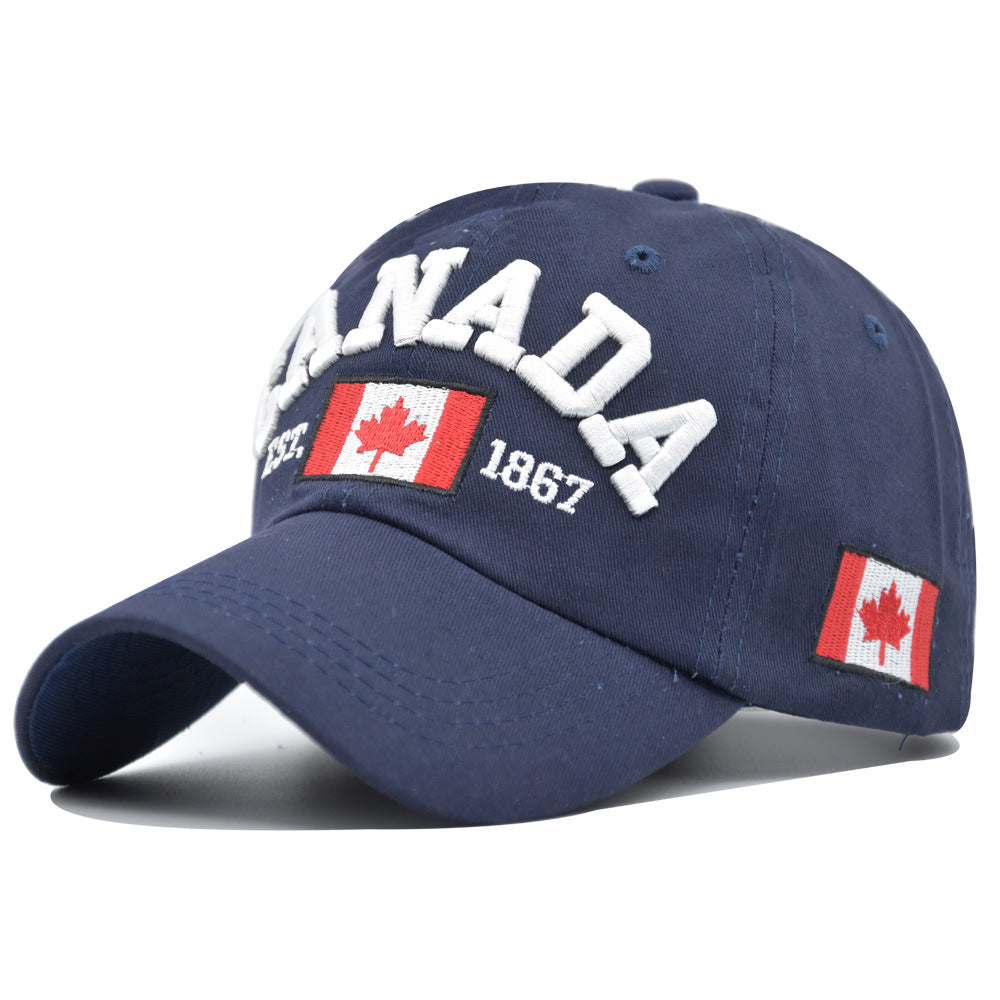 Wholesale Maple Leaf Embroidery Cotton Hat