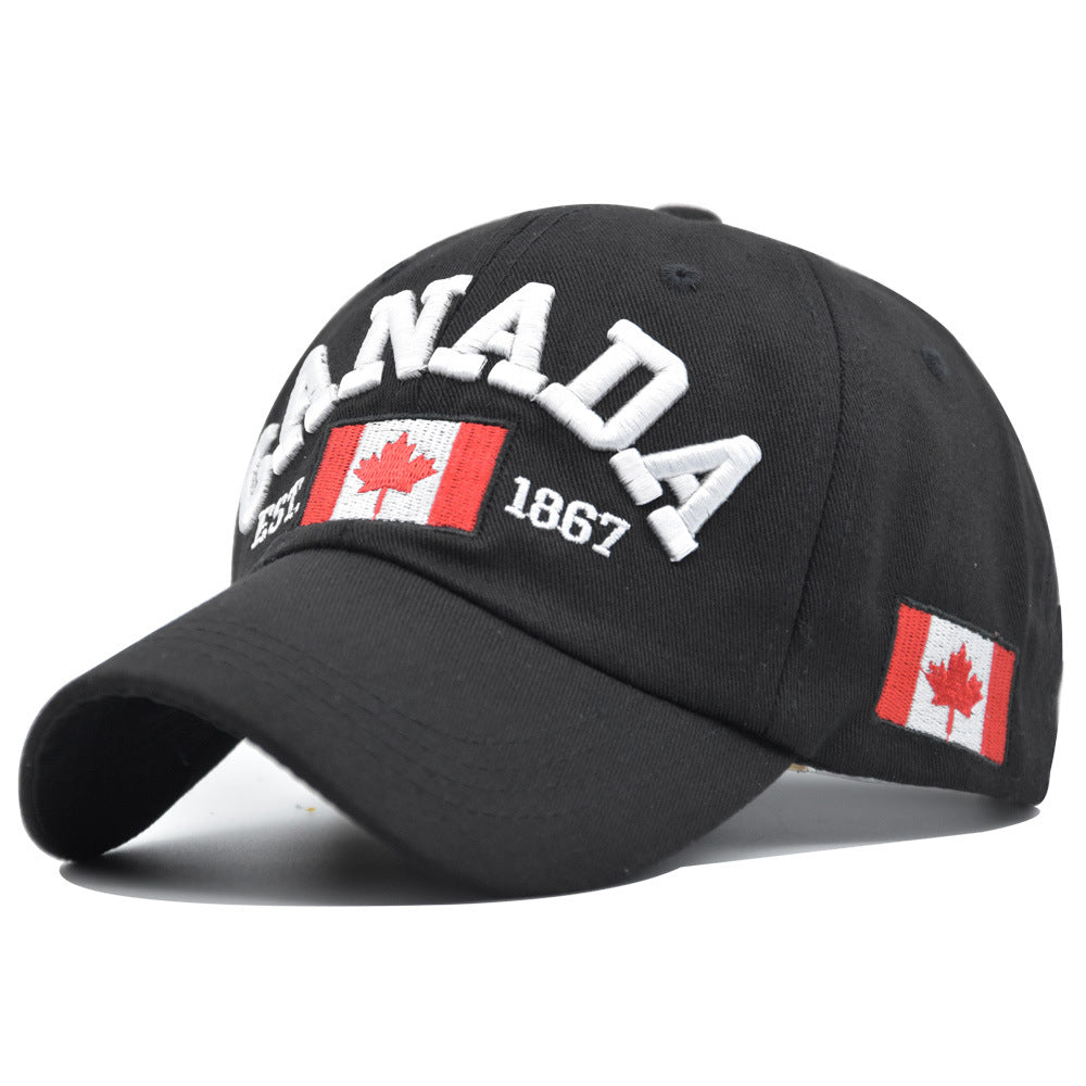 Wholesale Maple Leaf Embroidery Cotton Hat