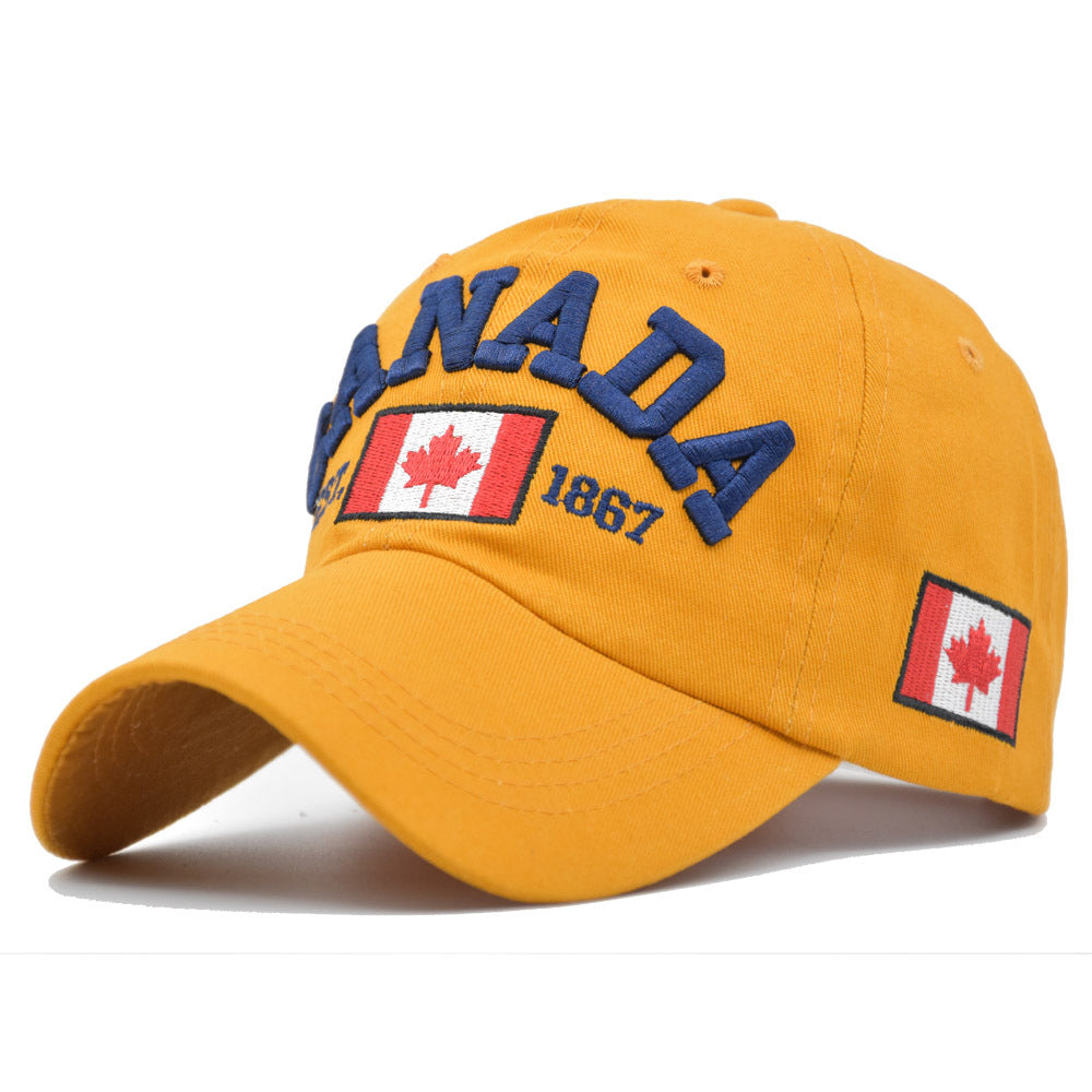Wholesale Maple Leaf Embroidery Cotton Hat