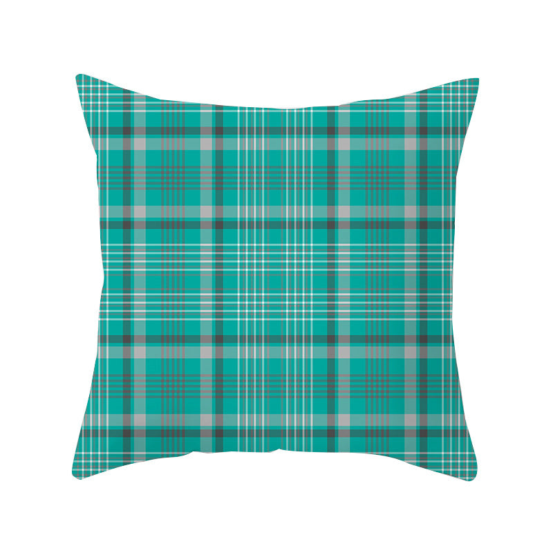 Wholesale Scottish Red Plaid Throw Pillow Cover Home Sofa Pillow Cushion Cover