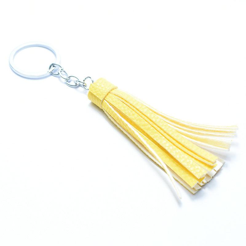 Wholesale PU Keychain Tassel Pendant