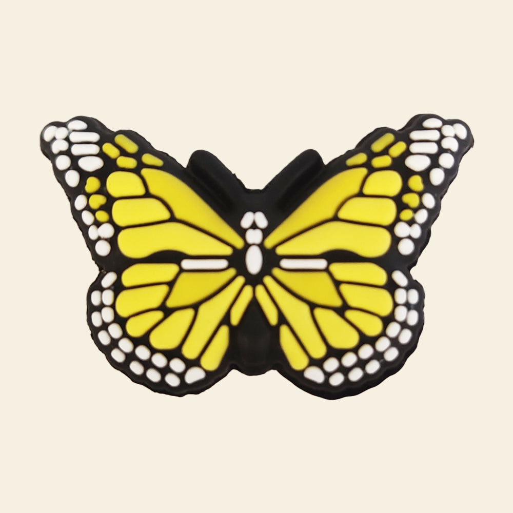 Wholesale 10pcs Cartoon Butterfly  Silicone Focal Beads