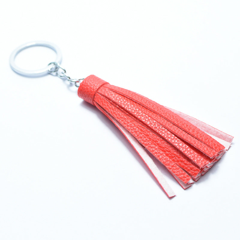 Wholesale PU Keychain Tassel Pendant
