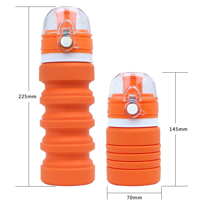 Wholesale High Temperature Resistant Silicone Collapsible Water Bottle