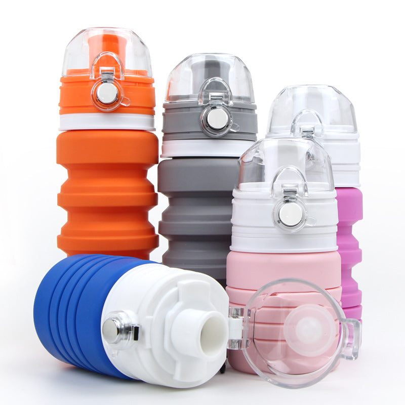 Wholesale High Temperature Resistant Silicone Collapsible Water Bottle