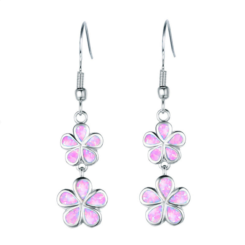 Wholesale Clover Flower Alloy Earrings