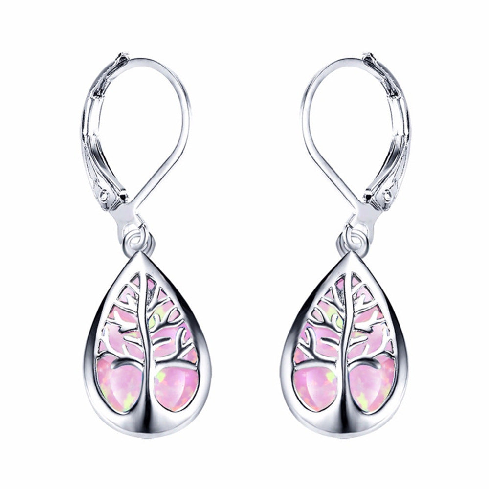 Wholesale Tree of Life Drop Shape Alloy Earrings