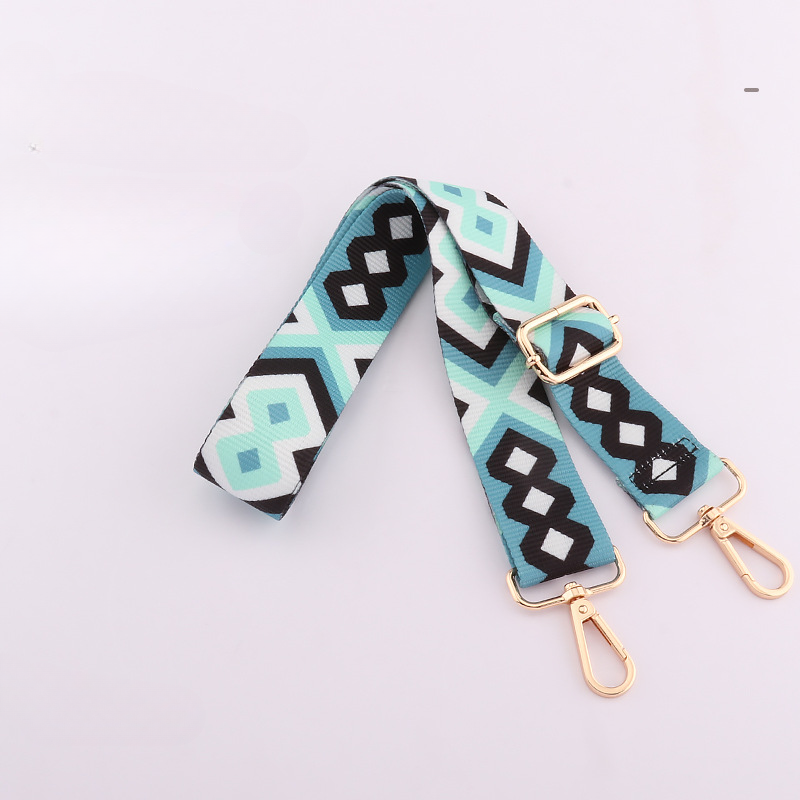 Wholesale Nylon Color Stripe 38mm Adjustable Shoulder Strap
