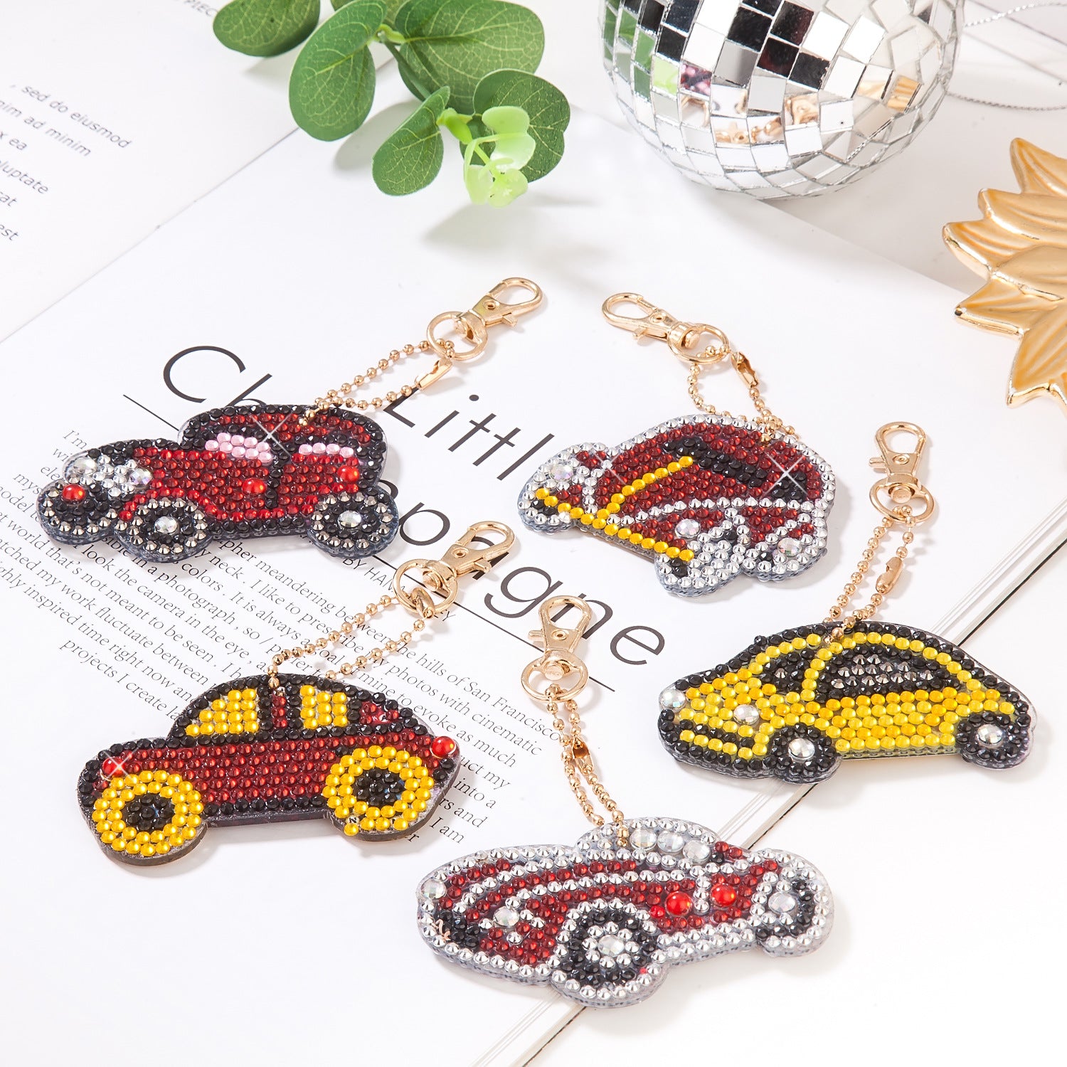 Wholesale DIY Acrylic Stick Diamond Painting Christmas Keychain set