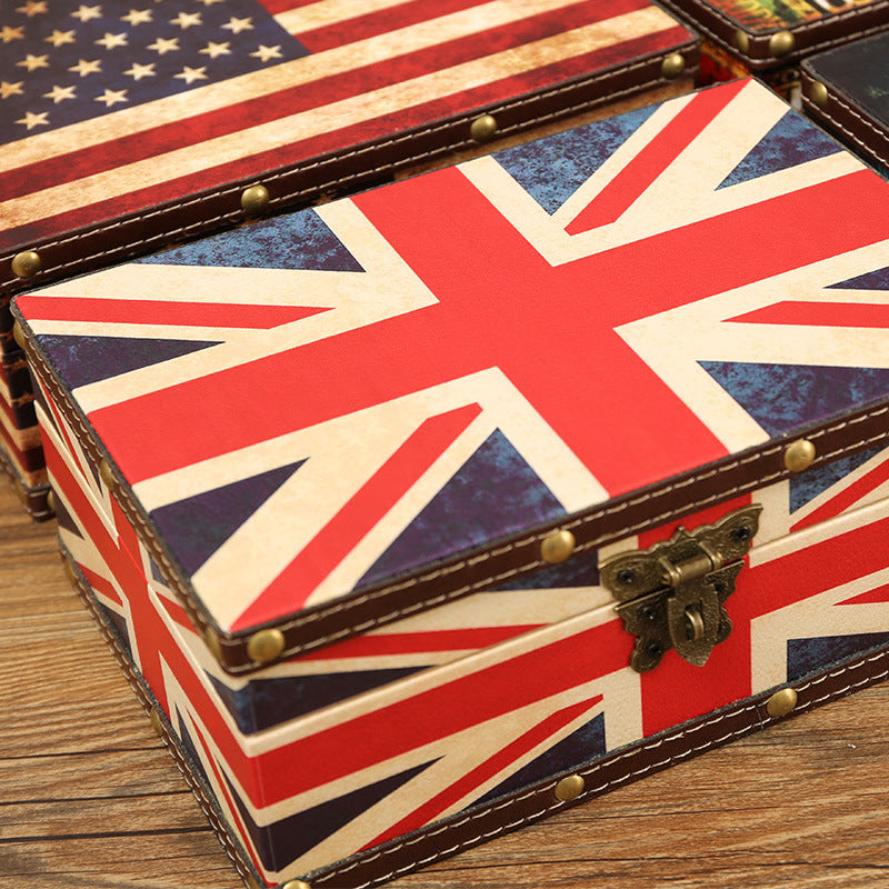 Venta al por mayor Caja de almacenamiento de madera con cerradura