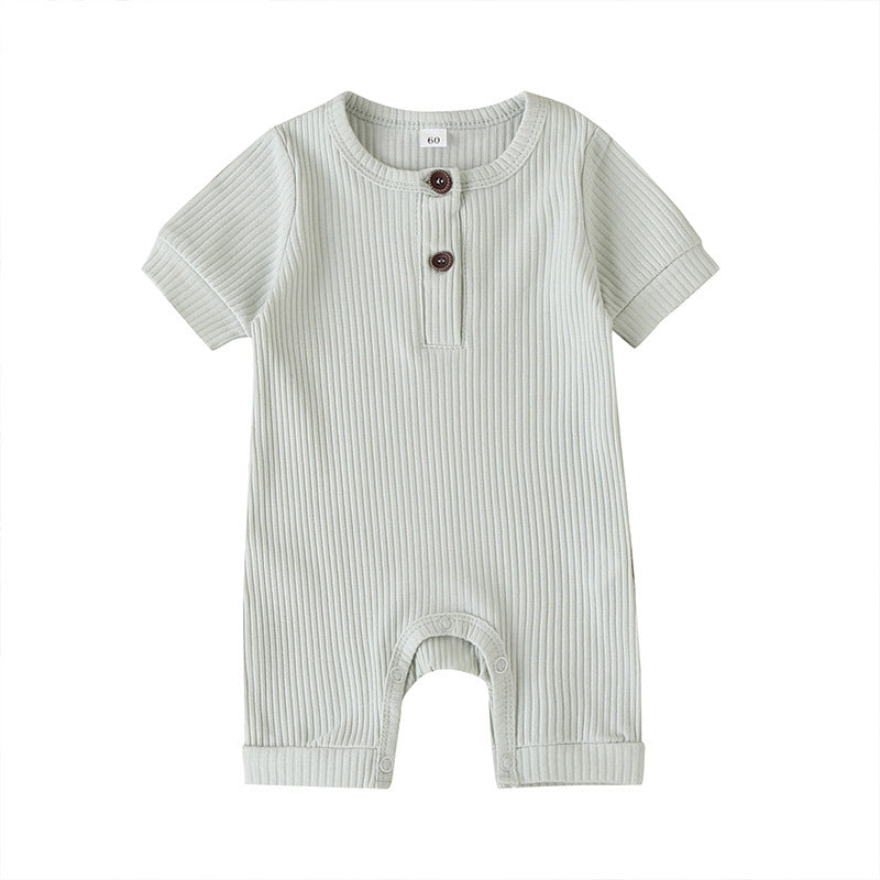 Wholesale Solid Color Baby Onesies Cotton Baby Clothes