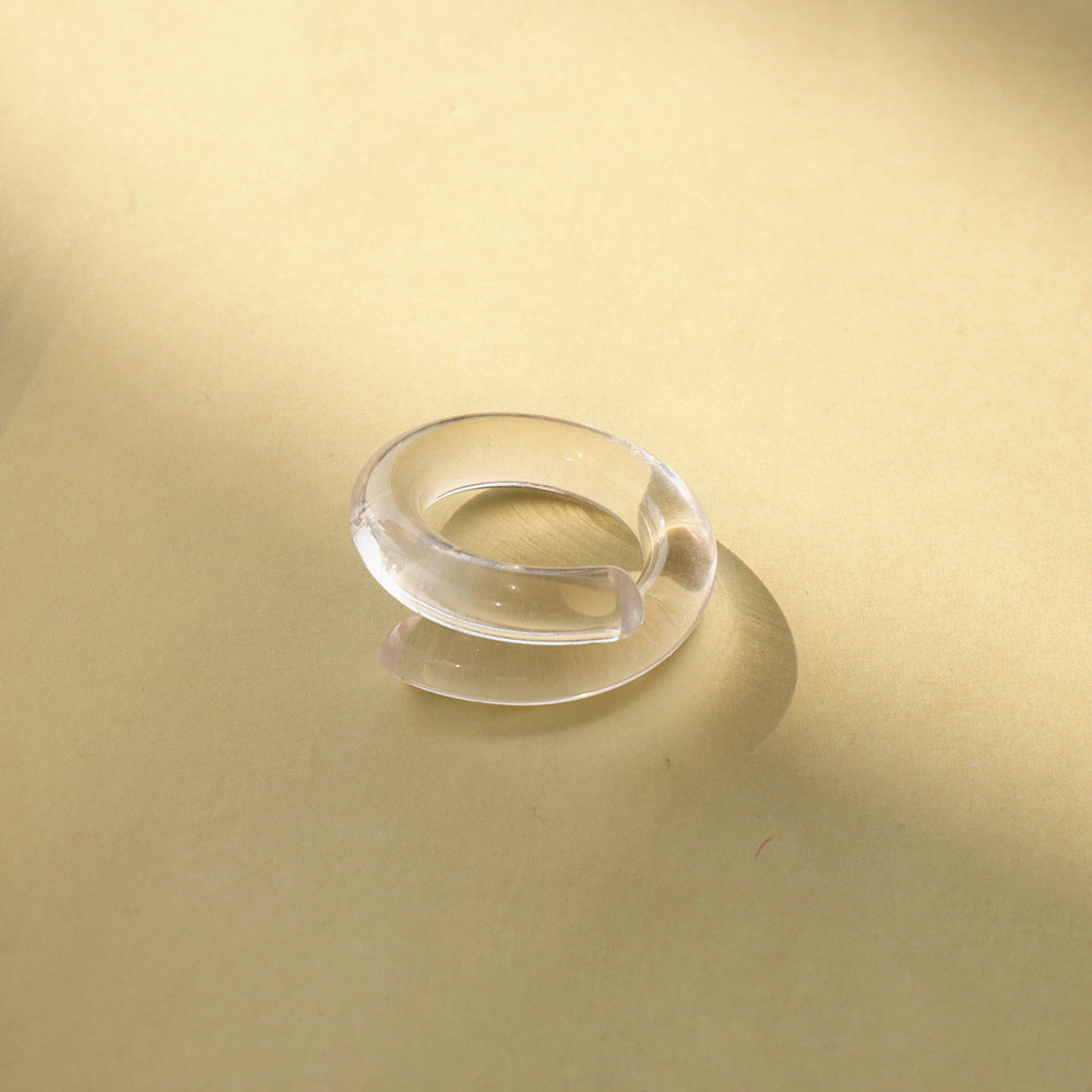 Anillos Redondos De Resina Transparente al por mayor