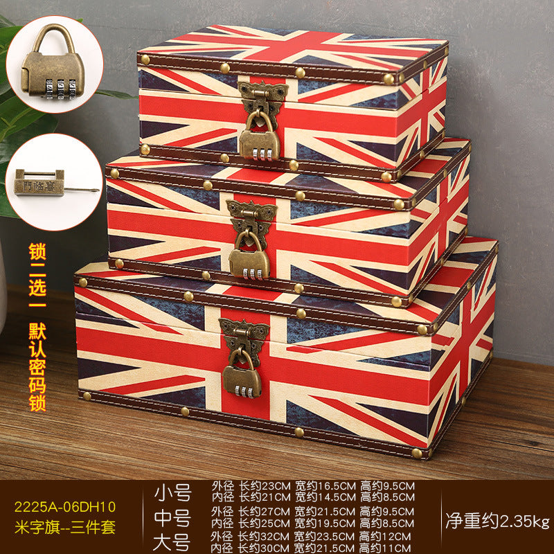 Venta al por mayor Caja de almacenamiento de madera con cerradura