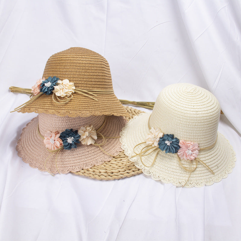 Wholesale Straw Foldable Kids Bucket Hat