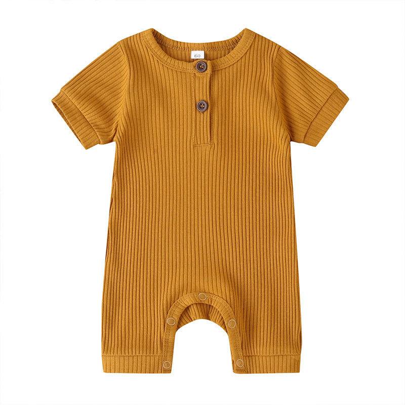 Wholesale Solid Color Baby Onesies Cotton Baby Clothes
