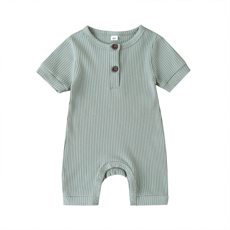 Wholesale Solid Color Baby Onesies Cotton Baby Clothes