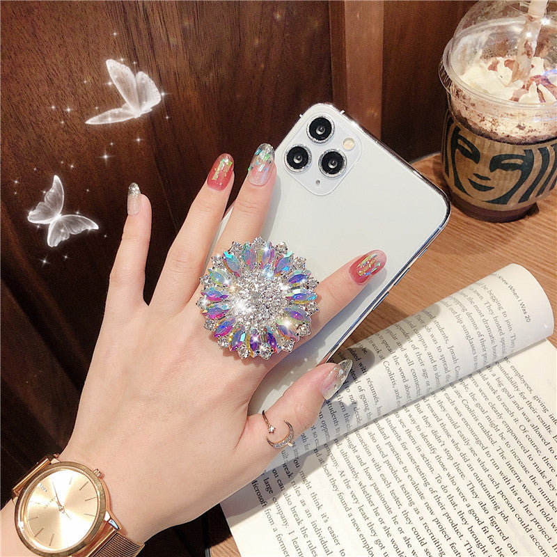 Wholesale Gemstone Mobile Phone Ring Buckle