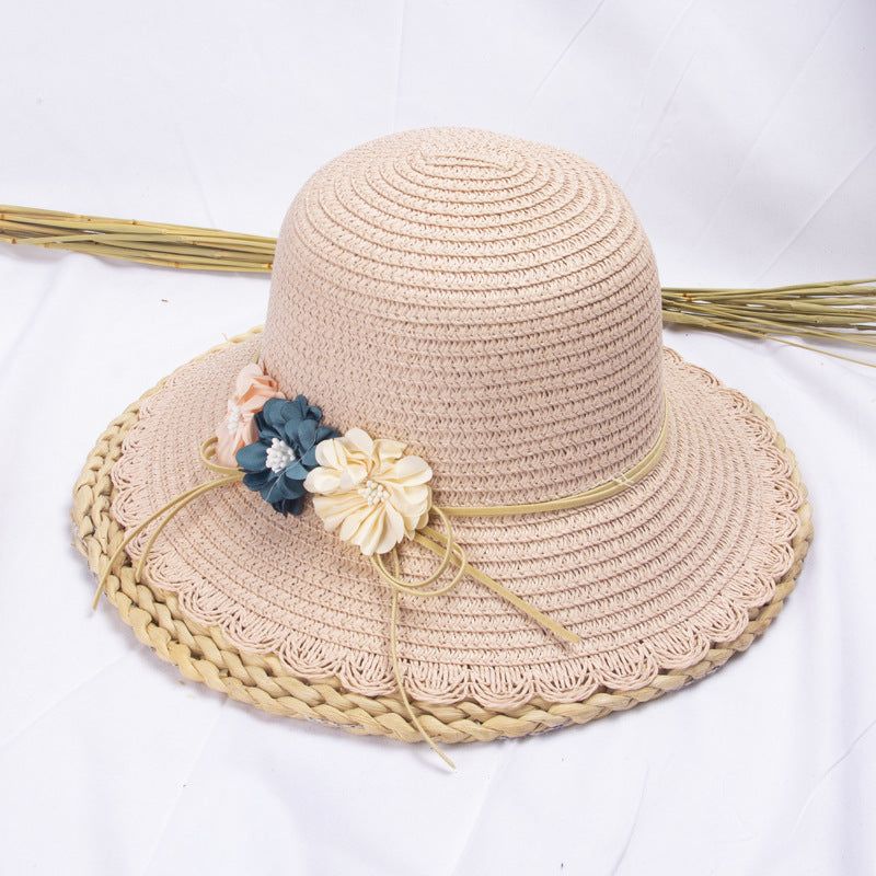 Wholesale Straw Foldable Kids Bucket Hat