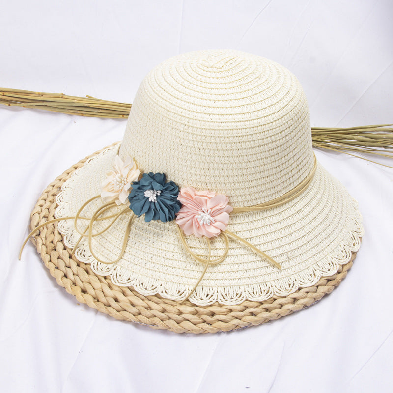 Wholesale Straw Foldable Kids Bucket Hat