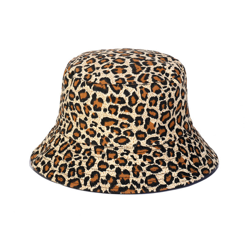 Wholesale Cotton New Leopard Print Fisherman Hat