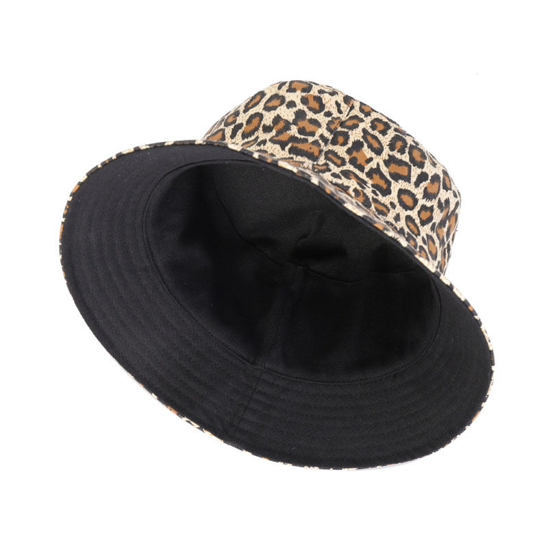 Wholesale Cotton New Leopard Print Fisherman Hat