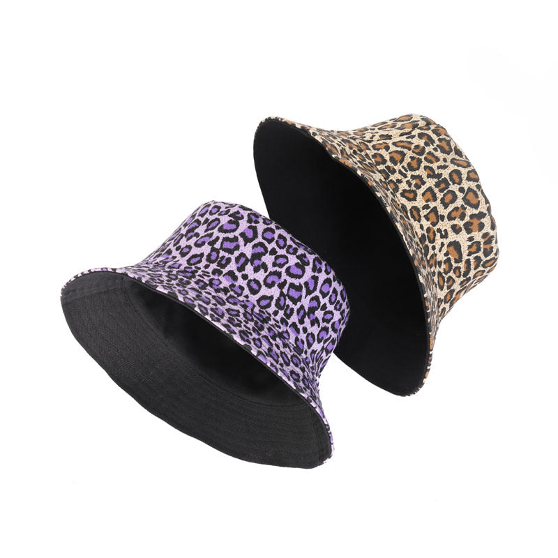 Wholesale Cotton New Leopard Print Fisherman Hat