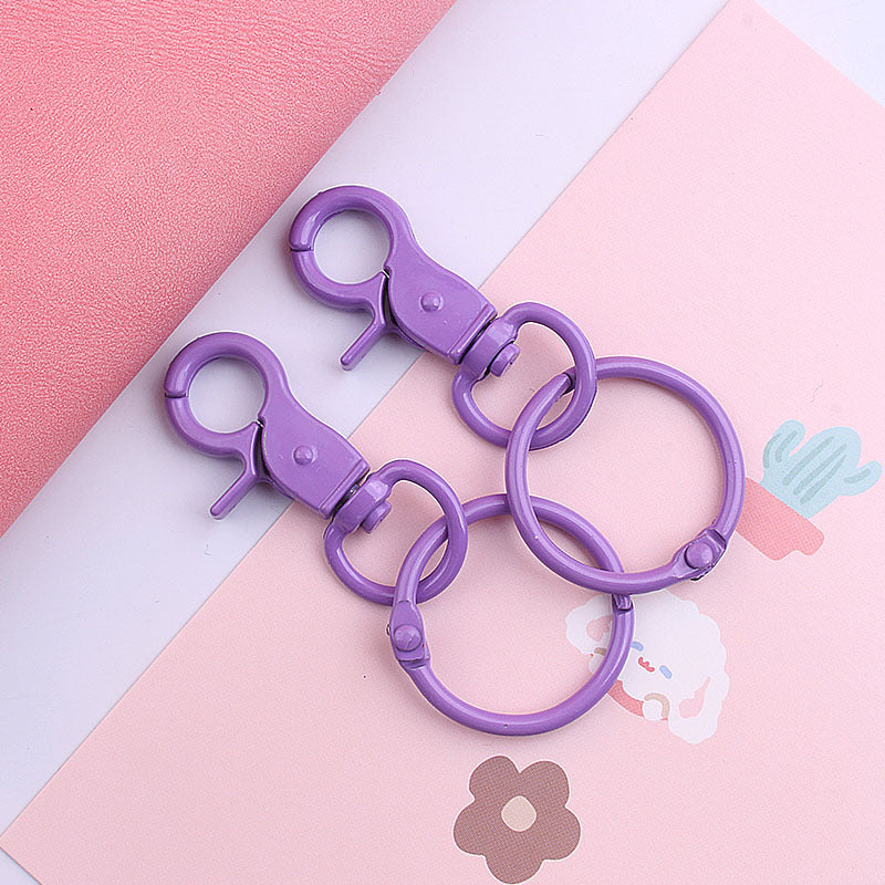 Wholesale Color Baking Paint Lobster Zinc Alloy Keychains