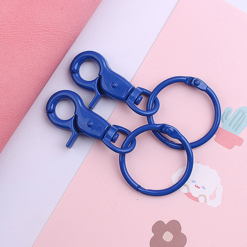 Wholesale Color Baking Paint Lobster Zinc Alloy Keychains