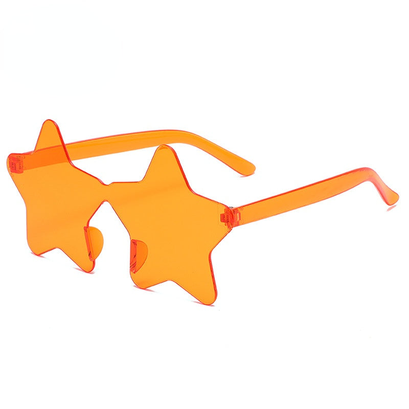 Wholesale Kids Frameless Pentagram Plastic Sunglasses