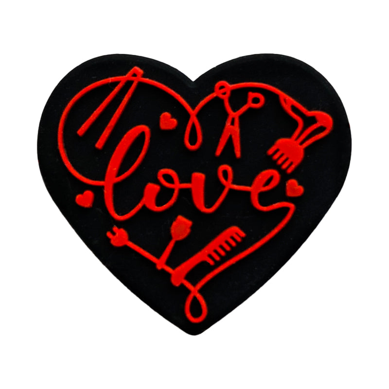 Wholesale 10pcs Love Silicone Focal beads