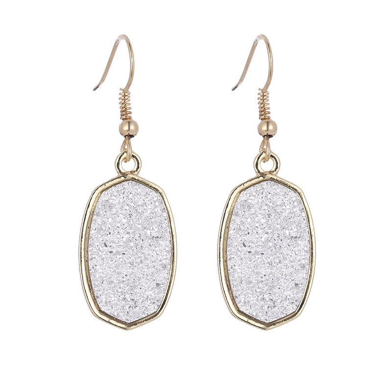 Pendientes De Aleación De Dientes De Resina Geométrica al por mayor