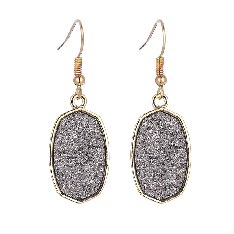 Pendientes De Aleación De Dientes De Resina Geométrica al por mayor