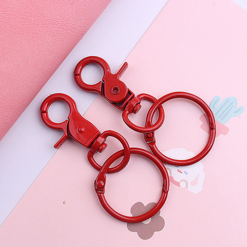 Wholesale Color Baking Paint Lobster Zinc Alloy Keychains