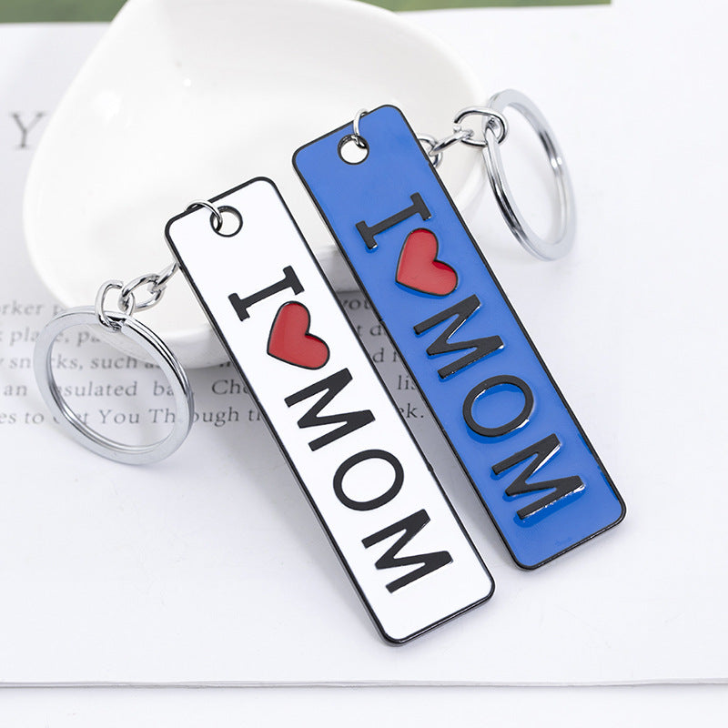 Wholesale Metal I Love Mom Mother's Day Gift Creative Keychain