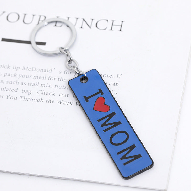 Wholesale Metal I Love Mom Mother's Day Gift Creative Keychain