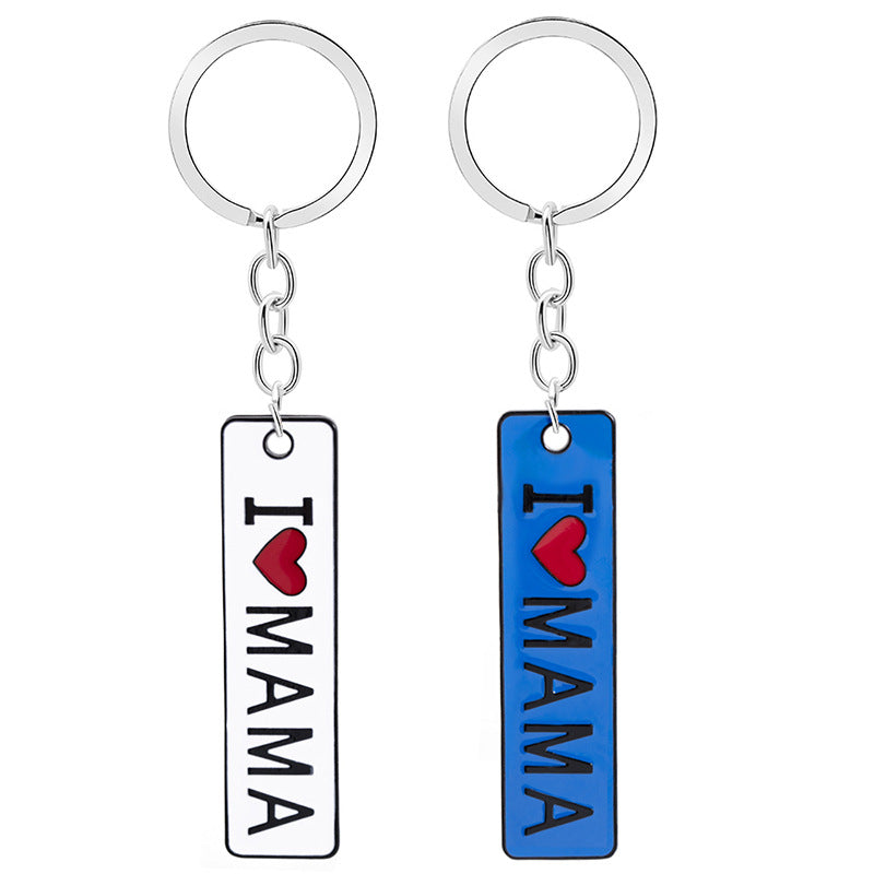 Wholesale Metal I love MaMa Mother's Day Gift Creative Keychain