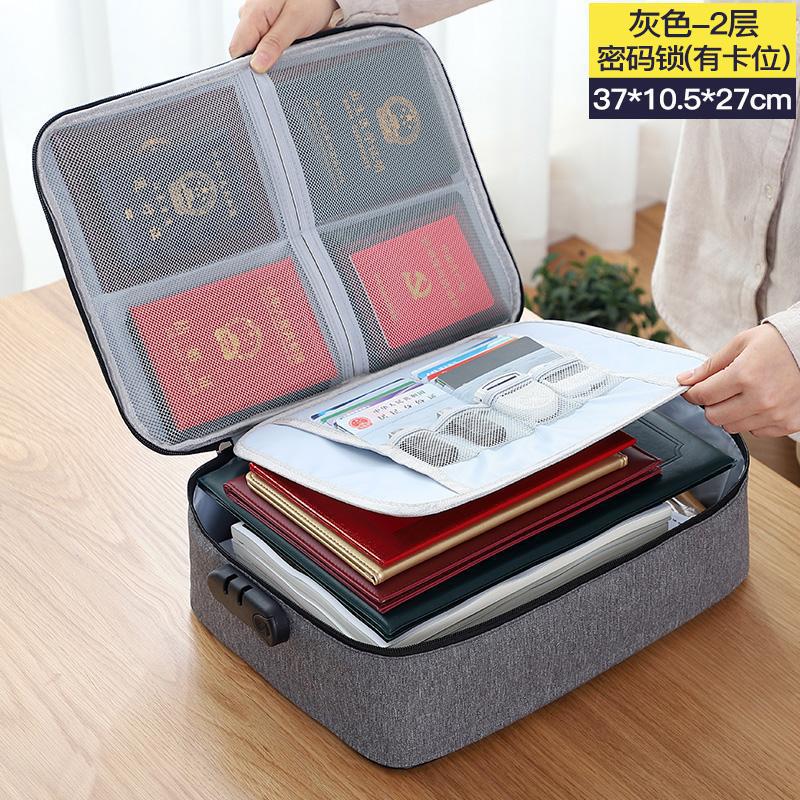 Wholesale Oxford Cloth Town Store Treasure Certificate Storage Bag with Combination Lock