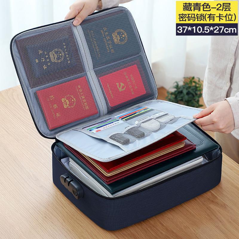 Wholesale Oxford Cloth Town Store Treasure Certificate Storage Bag with Combination Lock