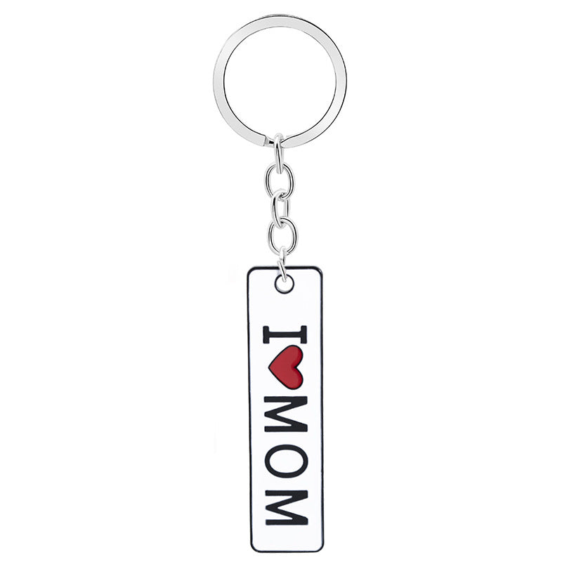 Wholesale Metal I Love Mom Mother's Day Gift Creative Keychain
