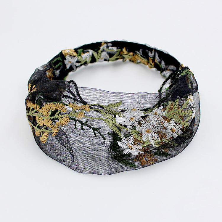 Wholesale Embroidered Bandana Fabric Headband
