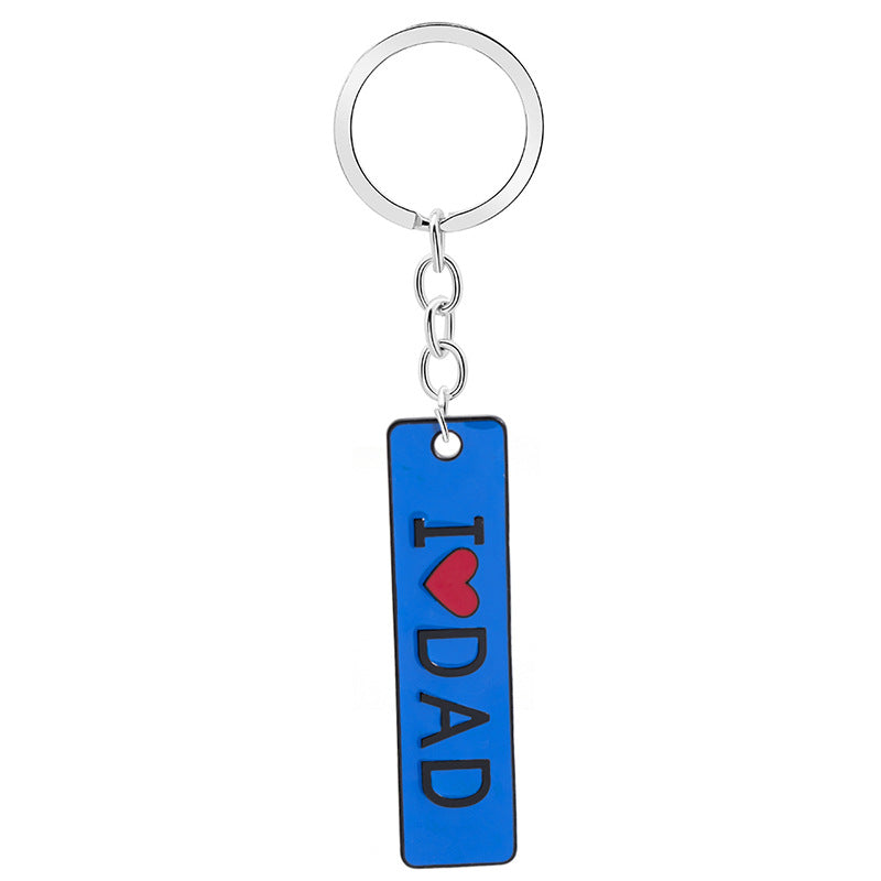 Wholesale Metal I Love Dad Father's Day Gift Creative Keychain