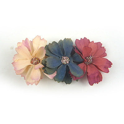 Wholesale Flowers Summer Cloth Hair Clips