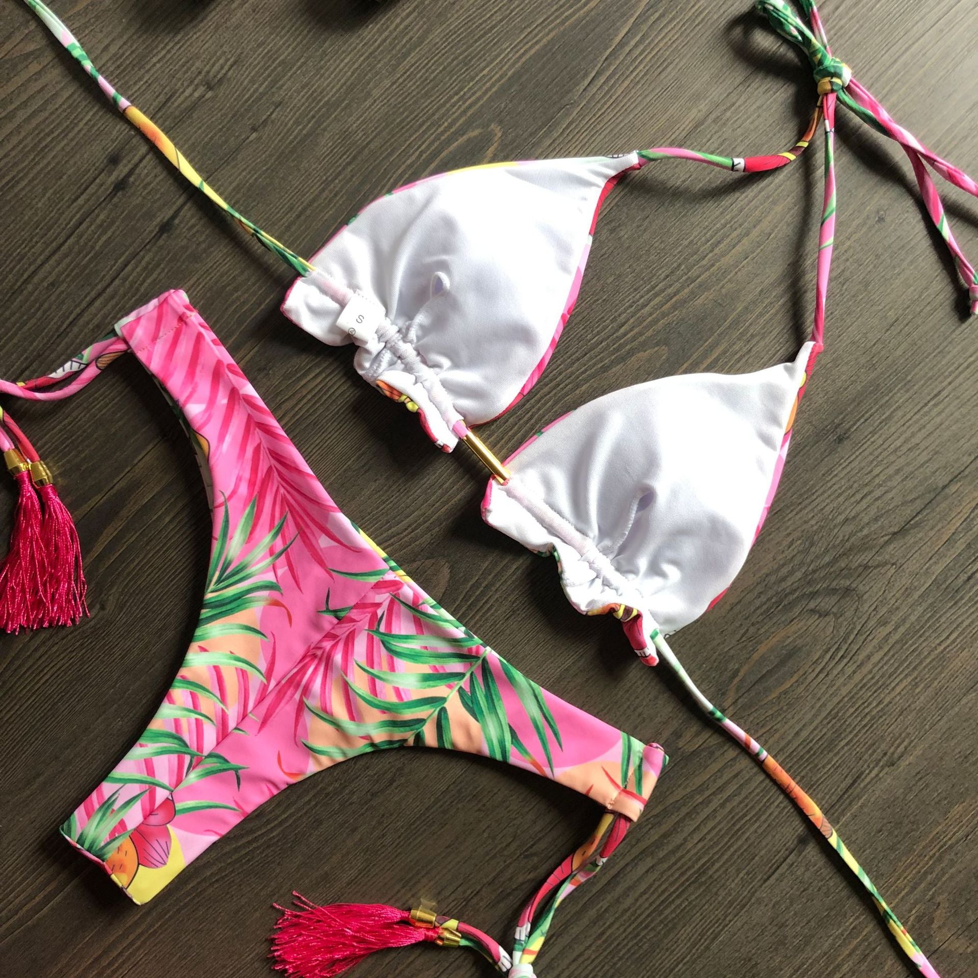 Wholesale Leopard Print Polyester Swimwear