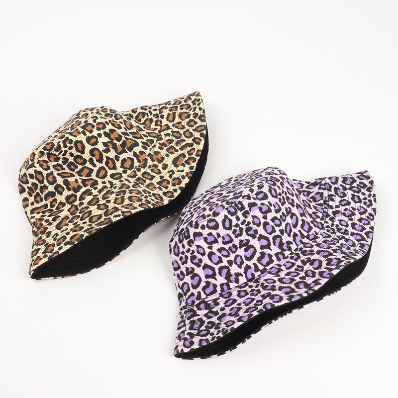 Wholesale Cotton Casual Colorful Leopard Bucket Hat