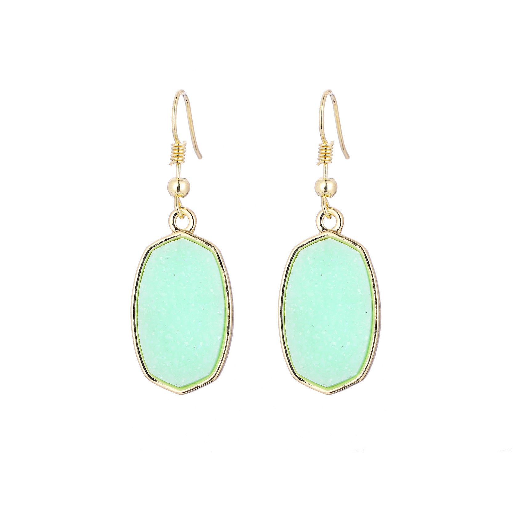 Pendientes De Aleación De Dientes De Resina Geométrica al por mayor