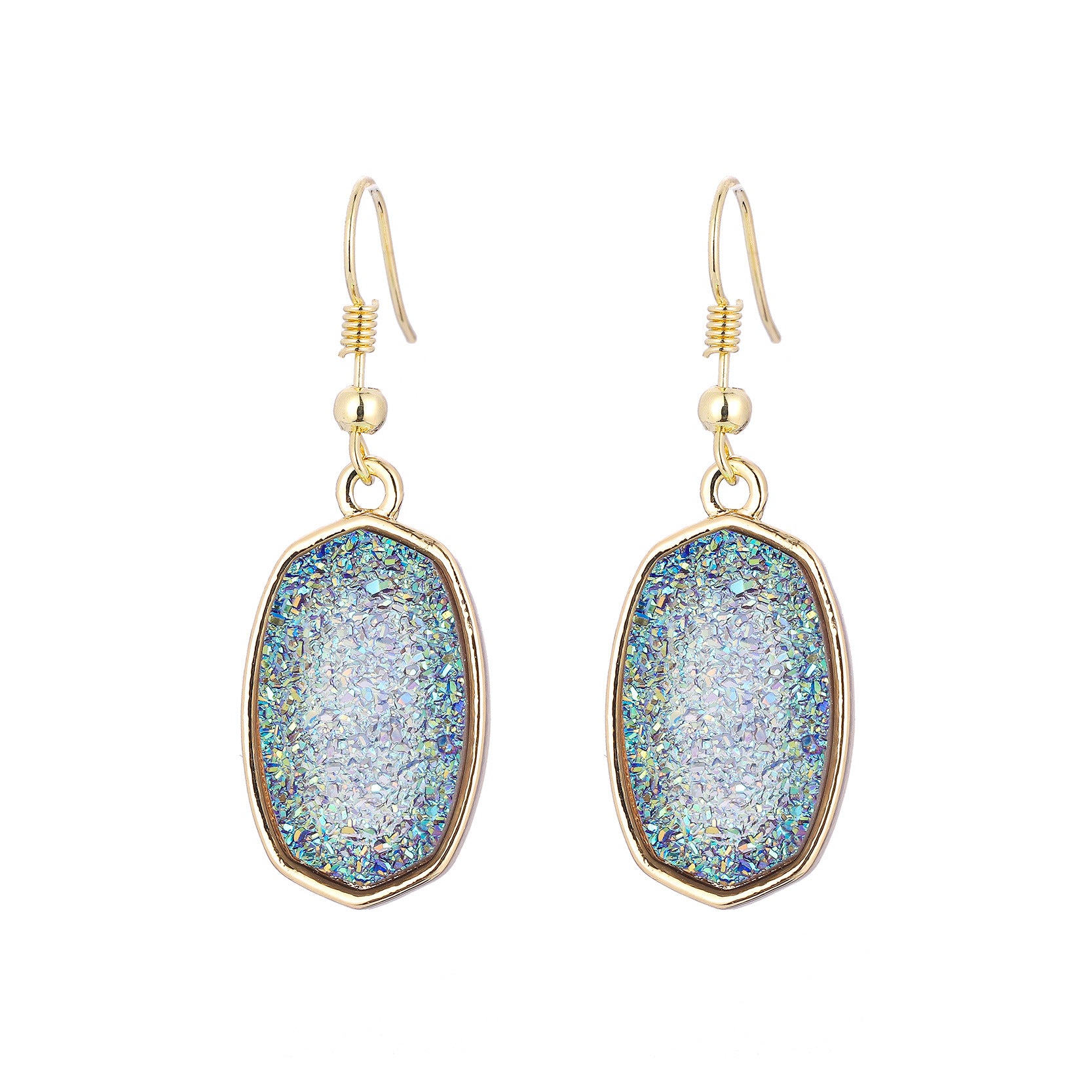 Pendientes De Aleación De Dientes De Resina Geométrica al por mayor