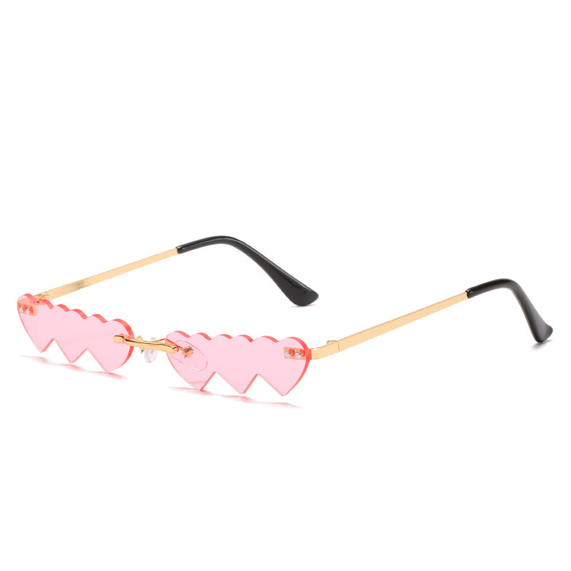 Wholesale Frameless Heart PC Sunglasses