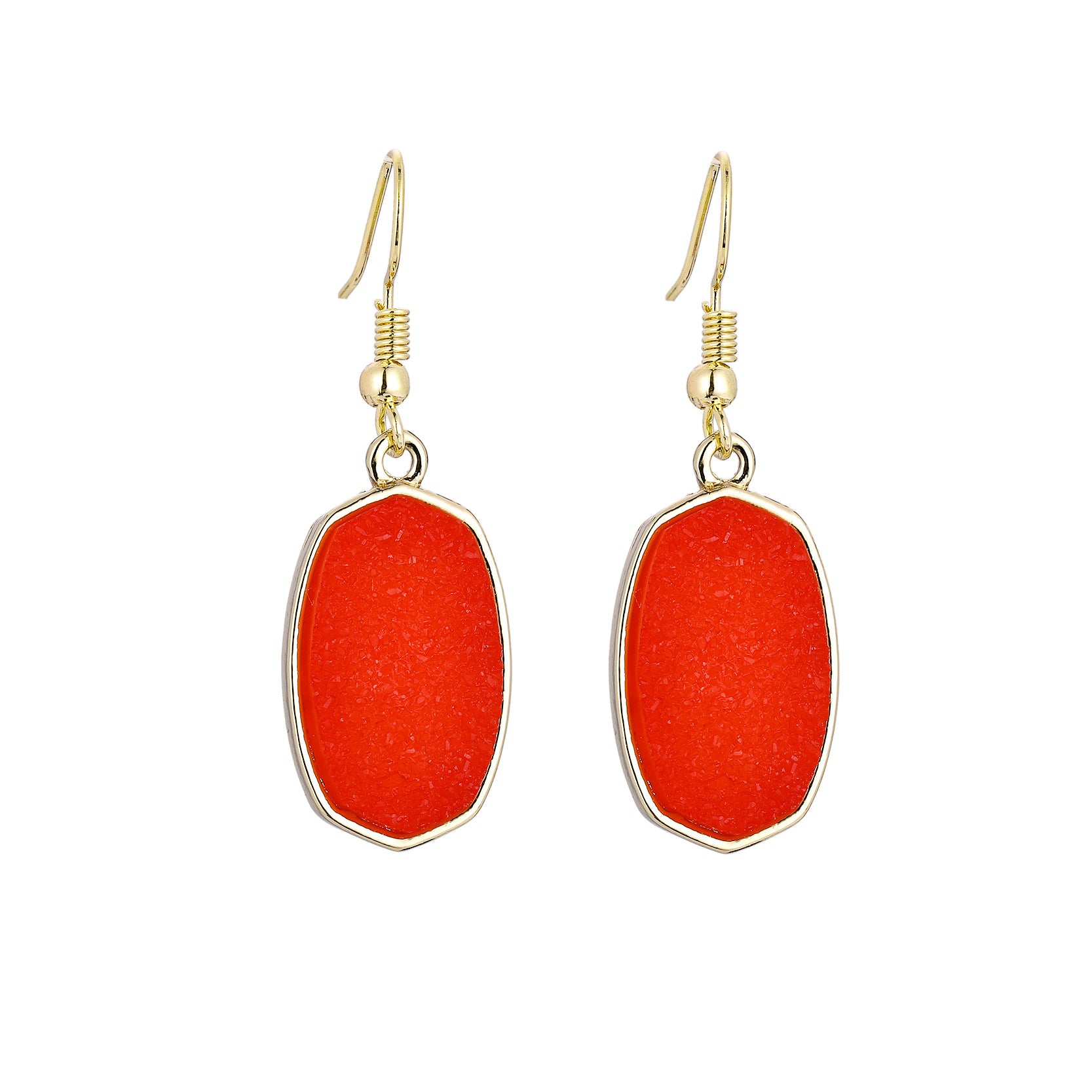 Pendientes De Aleación De Dientes De Resina Geométrica al por mayor